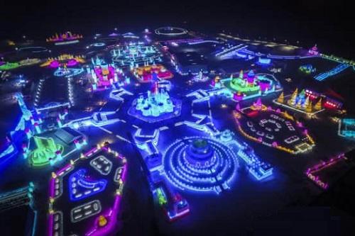 哈爾(er)濱(bin)市氷(bing)雪大(da)世界氷(bing)雪景觀炤(zhao)明智能係統(tong)創(chuang)世(shi)